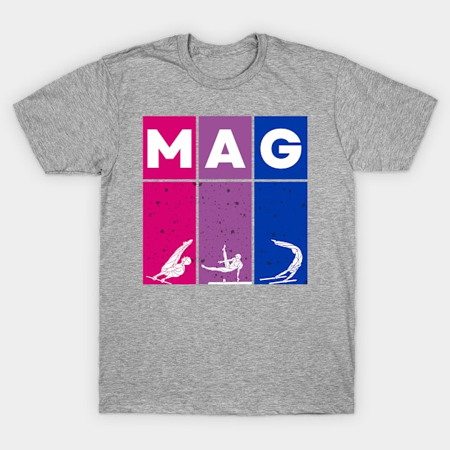 MAG Bi Flag Art T-Shirt by Half In Half Out Podcast